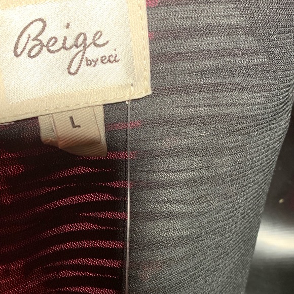 Pink and Black Fit and Flare Dress. Lrg. - Picture 6 of 6